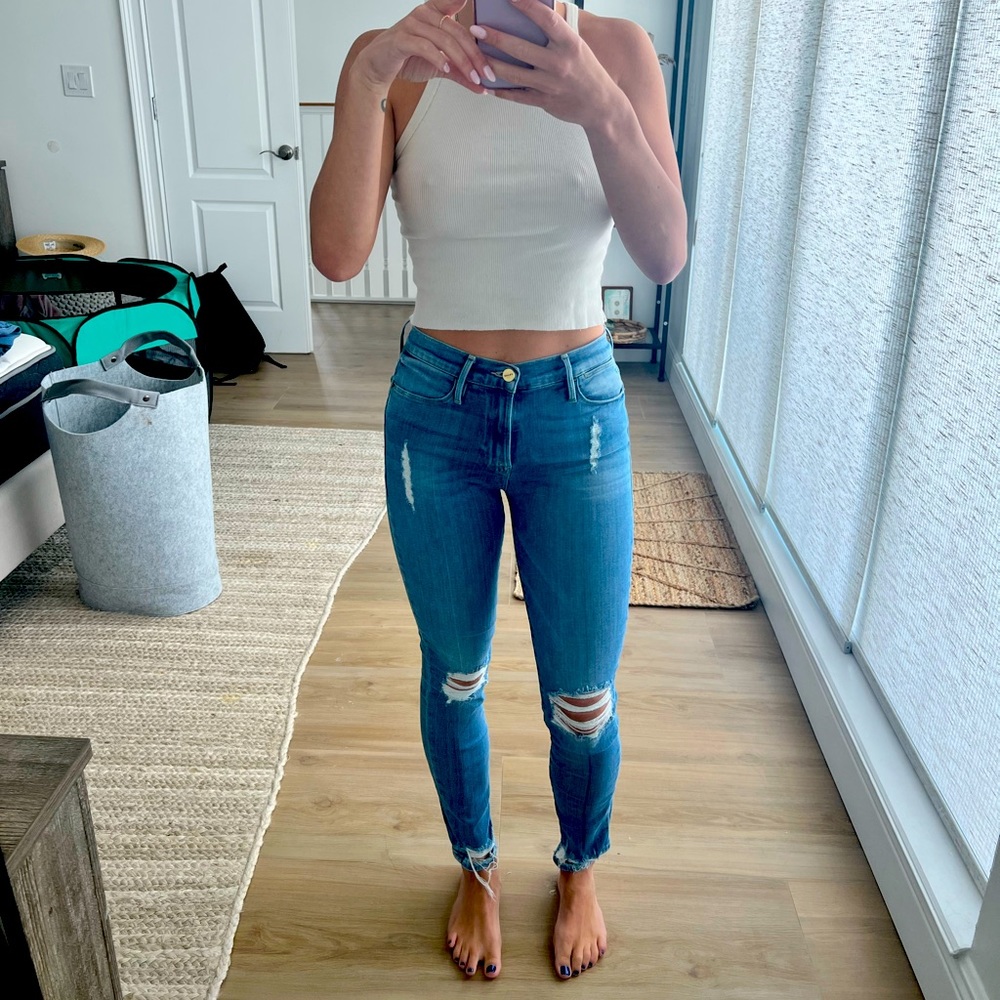 Frame Le High Skinny Jeans
